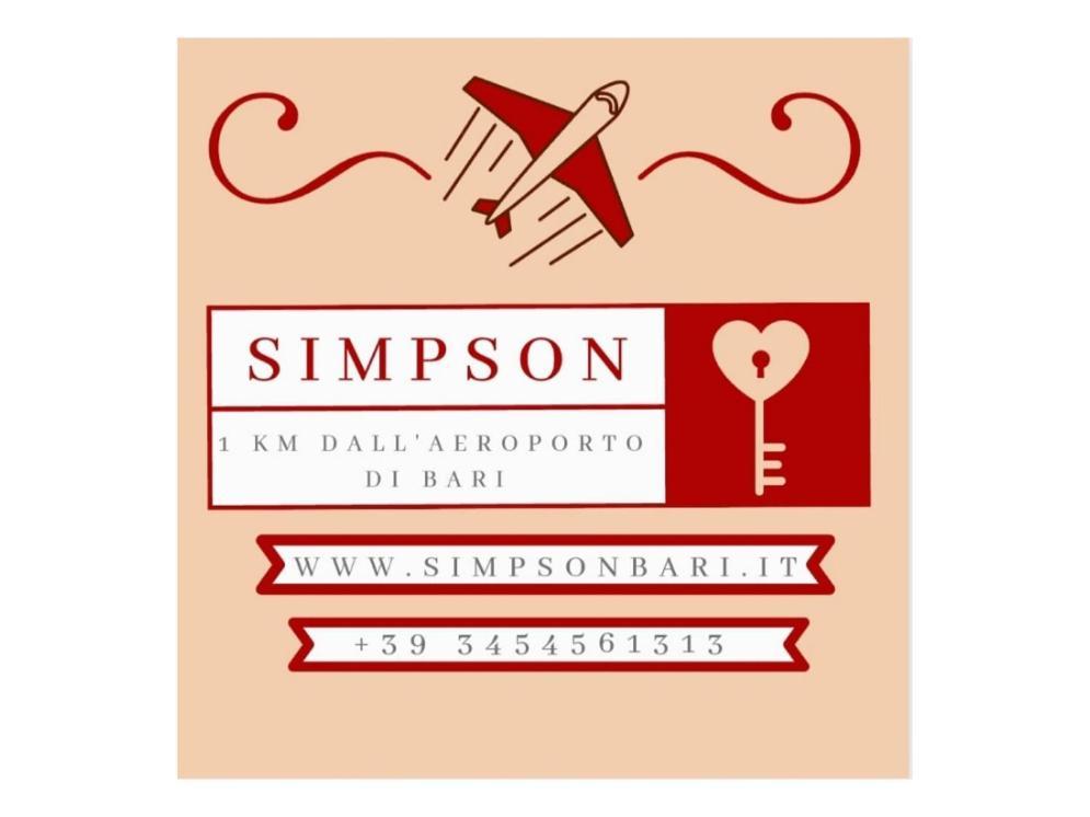 Simpson - Aeroporto Di Bari - Affittacamere Eksteriør bilde